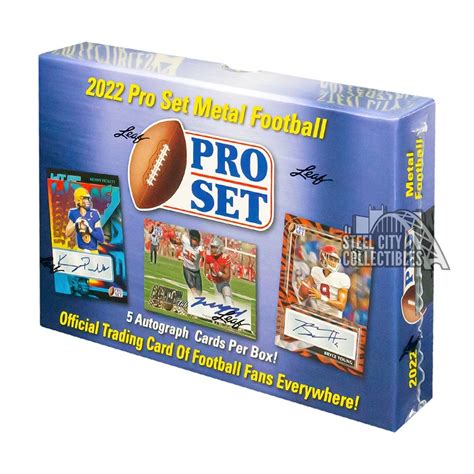 2022 leaf pro set metal football hobby box|pro set metal football checklist.